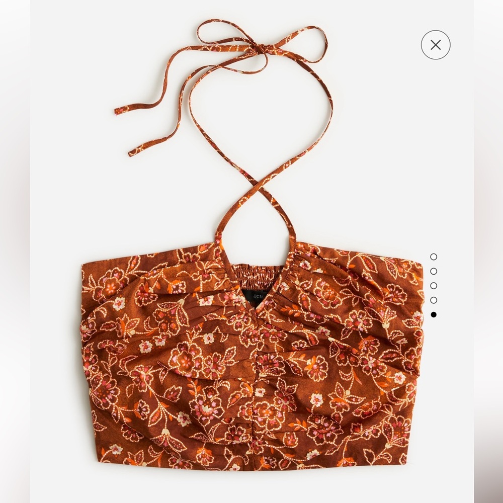 J. Crew V-neck Halter Top